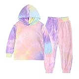 Mode Tie Dye Drucken Babykleidung Set Kinder Mädchen Jungen Gradient Kleidung Outfit Langarm Kapuzenpullover Top + Sport Lang Hose Kleinkinder Kinder Winter Sportbekleidung Weiche Trainingsanzug S