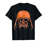 Star Wars Darth Vader Orange Paint Splat Helmet T-S
