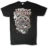 HIM H.I.M Filigree Logo Heartagram Mens Black T Shirt Ville Valo Mikko L