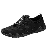 schuhe herren Atmungsaktive Mesh-Laufsneaker für Herren mit weicher Sohle Mode Männer Mesh Casual Sportschuhe Lace-Up Atmungsaktive Soft Bottom Turnschuhe S