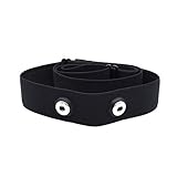 Elastischer Sport Herzfrequenzmesser, Verstellbarer Brustgurt, Gürtelriemen , CooSpo Original HRM Belt Black