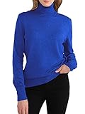 Woolen Bloom Rollkragenpullover Damen Langarm Strickpullover Weich Rippstrick Pulli mit Stehkragen Elegant Strickpulli Rolli Sweater für Herbst W