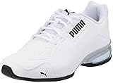 PUMA Unisex Leader VT Tech Laufschuh, Weiß White Black, 42.5 EU