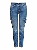 ONLY Damen Onlmissouri Life Dnm Reg Ak Car Az9 Noos Jeans, Medium Blue Denim, M EU
