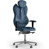 KULIK SYSTEM Grand – Computer-Schreibtischstuhl mit ergonomischer Rückenstütze und Sitzkissen – Bürostuhl kann als Computerstuhl zu Hause verwendet werden – Nähstoff Antara – Kob