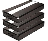 LACAZO NEU 3er Set Unterbettkommode luftdurchlässige, wasserdichte Unterbett Aufbewahrungstasche - Unterbett Aufbewahrung für Bettdecken, Kissen, Plüschtiere - Kleideraufbewahrung (Grau)