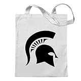 Kiwistar Spartaner Profil Tragetasche Baumwolltasche Stoffbeutel Umhängetasche Langer Henk