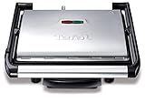 Tefal Kontaktgrill Inicio GC241D | Elektrogrill / Sandwichtoaster | Fettarmes Grillen | Panini, Toasts, Steak, Gemüse | Antihaftbeschichtete gerillte Grillplatten | Wenig Öl | 2000W
