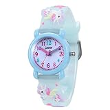 Kinder Analog Uhren für Jungen Mädchen, Kinder Sport Wasserdicht 3D Cute Cartoon Uhr, Armbanduhr Jungen Mädchen Teaching Handgelenk Uhren Kleinkinder Geschenk