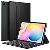 Schutzhülle mit italienischer Tastatur für Samsung Galaxy Tab S6 Lite 10,4 Zoll, abnehmbare Schutzhülle mit Magnetverschluss Wireless Bluetooth T