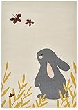 Zala Living Kinderteppich Spielteppich Bunny Lottie (120x170 cm, Supersoft, Fußbodenheizung geeignet, Öko-Tex Standard 100 Zertifiziert), C