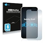 Savvies 6X Schutzfolie kompatibel mit Apple iPhone 13 Displayschutz-Folie Ultra-transp