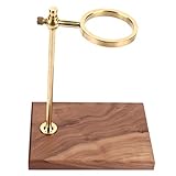 Yinuoday Holz Messing Kaffee Filter Halter Tropf Filter Tasse Rack Ständer Zubehör Kaffee Filter Halter für Kaffee D