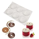 KJ-KUIJHFF 3D Cartoon Backformen Werkzeuge Sugarcraft Form Kuchenform Origami Fächerform Umweltfreundliches Geschenk Lebensmittelqualität Silikonform Kuchenformen zum Backen von Silik