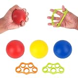 ansd 5 Stück Ball für die Hand, Handgriffbälle, fingertrainer Ball, zum Druckentlasten, zur Stärkung von Händen und Fingern und zur Linderung von Gelenk