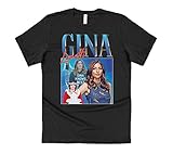 Sanfran Clothing Gina Linetti Homage Top Funny Brooklyn Nine Show Retro 90er Vintage T-Shirt Gr. M, Schw