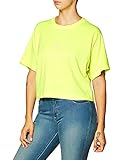 Calvin Klein Jeans Damen Puff Print Back Logo T-Shirt Hemd, Yellow, S