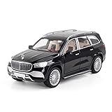 XHDMJ 1:24 Für Mercedes-Benz Gls 600 Alloy Diecast Metal Auto Modell Fahrzeug Sammlung Spielzeug Geschenke (Color : Black)