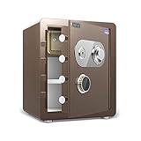 NCHEOI Safe Box Safes Safe Box Safes Mechanical Code Box,Kasse,Schmuckkasten All-Steel Home Kleiderschrank Wandsafes (25 cm /30 cm /45 cm) caffer(Farbe:B,Größe:30cm),45
