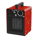 TROTEC Keramik Heizlüfter Elektroheizer TDS 10 C inkl. Mehrstufen-Temperaturregelung bis 2.000 Watt (2 kW) Bauheizer mit T