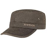 Stetson Datto Army Cap (Kubacap), coole aus Baumwolle gefertigte Militärmütze für Herren, Armee-Mütze Gr.L/58-59-B