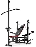 Hop-Sport Hantelbank Kraftstation 1075 mit Latzug, Curlpult, Butterfly und B