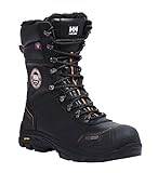 Helly Hansen Workwear Winter Sicherheitsstiefel S3 Chelsea Winterboot HT 78301, gefütterte, isolierende Arbeitsstiefel, Größe 42, schwarz, 78301