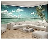 Wallarena Fototapete XXL Eckfototapete 624x219 Strand Meer Palmen Wohnzimmer Schlafzimmer Wandtapete Vlies Tapete UV-Beständig Geruchsfrei Montagefertig (13346, VEEXXL - 6 Bahnen)