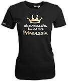 Jayess ICH SCHMEISS Alles HIN UND WERDE Prinzessin - Schwarz - Women T-Shirt by Gr. XXL