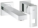 GROHE Eurocube Badarmaturen - 2-Loch-Waschtischbatterie (Wandmontage) chrom, 19895000
