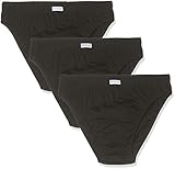 Fruit of the Loom Herren Men's Slip, 3 Pack Hipster, Schwarz (Black 36), XX-Large (Herstellergröße: 2XL) (3er Pack)