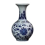 straight fire jingdezhen Jingdezhen Porzellan blau und weiß Porzellan Antik Official Kiln Borneol Gebrochen Glasur Vase Moderne Hauptdek