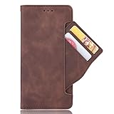 BAIDIYU Hülle für Xiaomi 11T Pro Handyhülle, Kartensteckplätze, Ständerfunktion, Luxus PU Leder Brieftasche Flip Folio Cover, Hülle für Xiaomi 11T Pro.(Braun)