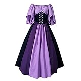 Sonojie-Kleiden Retro-gotisches Palastkleid, Damen High-End Court Ballkleider 18. Jahrhundert Renaissance Historische Periode Kleid Gewand Vintage Mittelalterliches Costume Eleg