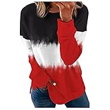 HHOP Blusenjacke Damen Damenmode Sale Oberteile Pakistani Dresses for Women eid top rot Damen Pullover elegant Pullover v Ausschnitt Damen Sommer Tops Damen Shacket Jacke D