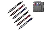 Swordmaster Wurfmesser, zweifarbig, 16,5 cm, 6-teiliges S