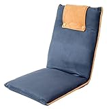 bonVIVO Bodenstuhl mit Rückenlehne Easy II - Ideal als Sitzkissen & Outdoor-Klappsessel für Meditation, Yoga, Camping oder als Bodenliege - C