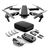 ZzCityTK S62 Mini Drohne WiFi FPV 4K HD-Kamera Höhe Halten Echtzeit-Übertragung Faltbare Drohne für Kinder Urlaub Weihnachten Geburtstagsgeschenk Erwachsene Kinder Anfänger; Auto-Hover (Schwarz)