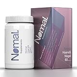 Nomal. Haarvitamine für Frauen und Männer, Multivitamin Kapseln mit Biotin, Selen, Sanddorn, L-Methionin, Ashwagandha und Vitamin B Komplex, Nahrungsergänzungsmittel für Haare und Nägel, 60 Stück