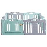Peakfeng Baby-Playpen for Kleinkind extra große Babyspielard Säuglingssicherheits-Aktivitätszentrum SICHER und umweltfreundlich Auswahl an Jungfrau-Materialien (Size : 9 Fence)