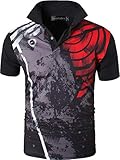jeansian Jungen Polo-T-Shirt LBS710, schnelltrocknend, kurzärmelig - Schwarz - XL
