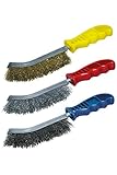 Wolfcraft 2138000 Handdrahtbürsten-Set 3 tlg