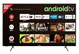 Telefunken XU50AJ600 50 Zoll Fernseher / Android TV (4K Ultra HD, HDR, Triple-Tuner, Smart TV, Bluetooth) [Modelljahr 2021]