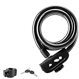 Fahrradschloss Fahrrad tragbarer Anti-Diebstahl-Ringschloss MTB Straßenradfahren Kabelschloss Motorradfahrrad Fahrrad (Color : RKS515-OR)