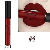 Allbesta Langlebig Wasserdicht Flüssigkeit Matt Lippenstift Matte Lip Gloss Wasserfest Make-up Non-stick Cup (9#)