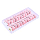 Lurrose 10 Pairs Halloween Wimpern Feder Falsche Wimpern Wimpern Falsche Extensional Charming Wimpern Zeigen Halloween Cosplay Partei L