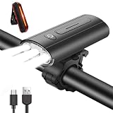 3 Loch Ausführung Led Fahrradlicht Set, Bis Zu 80 Lux Fahrradlampe, USB Aufladbar Fahrradbeleuchtung, IPX5 Wasserdicht Fahrradlicht Vorne Frontlicht Mit Rücklicht S