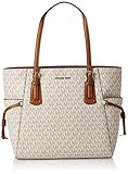 Michael Kors Damen Voyager bag, Beige (vanilla), 14x28x31 cm (B x H x T)