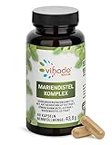 Vihado Natur Mariendistel Komplex – Superfood Mix mit Extrakten aus Artischocke, Löwenzahn und Mariendistel – veganes Nahrungsergänzungsmittel mit bewährten Pflanzenstoffen – 60 Kap