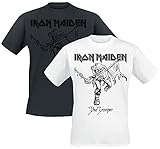 Iron Maiden Trooper - Doppelpack Männer T-Shirt schwarz/weiß XL 100% Baumwolle Band-Merch, B